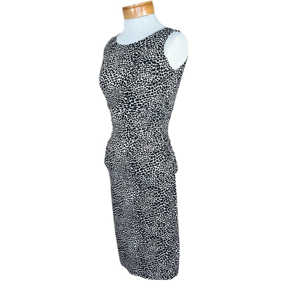 Norma Kamali Reptile Print Slinky Stretchy Body-con Dress With Ruching X… - Picture 16 of 16